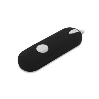 USB Stick Oval Cap Black | 128 MB