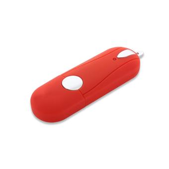 USB Stick Oval Cap Red | 128 MB
