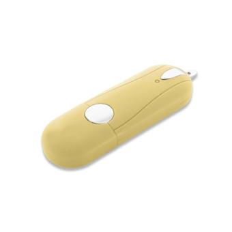 USB Stick Oval Cap Yellow | 128 MB