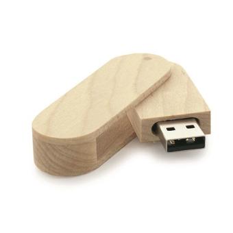 USB Stick Holz Amber Ahorn | 128 MB