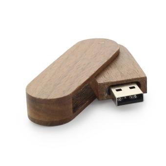 USB Stick Holz Amber Walnuss | 256 MB