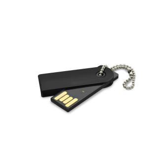 USB Stick Twister Flat Schwarz | 128 MB
