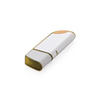 USB Stick Slim Line Gelb | 128 MB