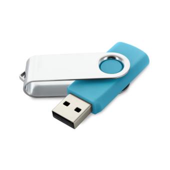USB Stick Clip Hellblau | 128 MB