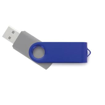 USB Stick Clip Metallbügel farbig Blue | 128 MB