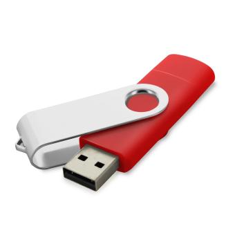USB Stick Clip micro Rot | 128 MB
