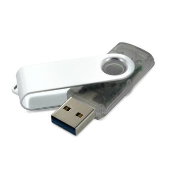 USB Stick Clip halb transparent 3.0 Transparent grau | 8 GB USB3.0