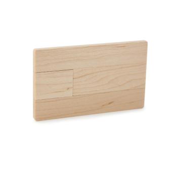 USB Stick Photocard Wood 1 GB