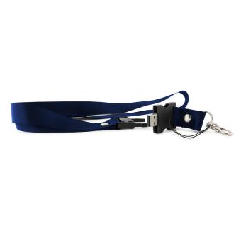 USB Stick Lanyard Blue | 128 MB