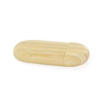 USB Stick Holz Oval Bambus | 128 MB