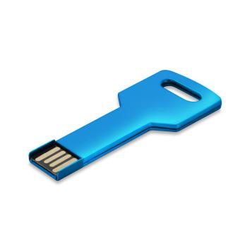 USB Stick Schlüssel Bari Blau | 128 MB