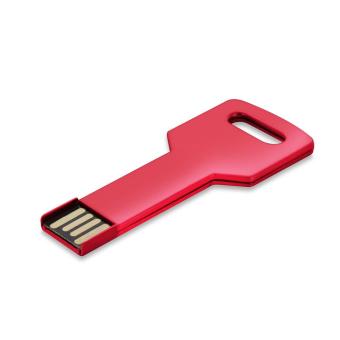 USB Stick Schlüssel Bari Rot | 128 MB