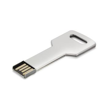 USB Stick Schlüssel Bari Silber | 128 MB