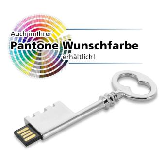 USB Stick Schlüssel Retro Pantone (Wunschfarbe) | 128 MB