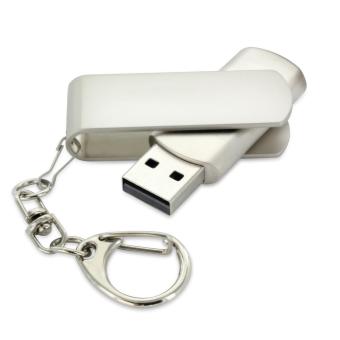 USB Stick Clip Metal Silver | 128 MB