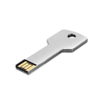 USB Stick Schlüssel Sorrento Silber | 128 MB
