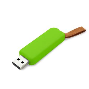 USB Stick Pull und Push Grün | 128 MB