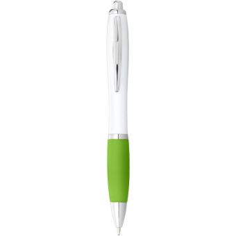 Nash Kugelschreiber weiß mit farbigem Griff 