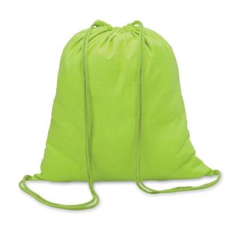 COLORED 100gr/m² cotton drawstring bag 