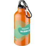 Oregon 400 ml aluminium water bottle with carabiner Orange