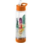 Tutti frutti 740 ml Tritan™ Sportflasche mit Infuser Transparent orange