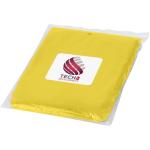 Ziva disposable rain poncho with storage pouch Yellow
