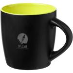 Riviera 340 ml ceramic mug, black Black, lime