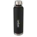 Thor 1 L copper vacuum insulated water bottle Black