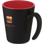 Oli 360 ml ceramic mug with handle Red/black