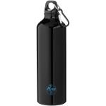 Oregon 770 ml RCS certified recycled aluminium water bottle with carabiner Black