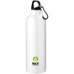 Oregon 770 ml RCS certified recycled aluminium water bottle with carabiner White