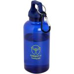 Oregon 400 ml RCS-zertifizierte Trinkflasche aus recyceltem Kunststoff mit Karabiner Blau