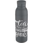 Illuminate 650 ml RCS recycled stainlesss steel double wall insulated water bottle Gray