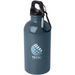 Oregon 400 ml RCS-zertifizierte, einwandige Trinkflasche aus Edelstahl mit Karabinerhaken Blau