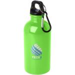 Oregon 400 ml RCS certified single wall stainless steel water bottle with carabiner Apple green