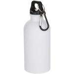 Oregon 400 ml matte RCS recycled single wall stainless steel water bottle with carabiner 