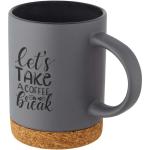Neiva 425 ml ceramic mug with cork base Convoy grey