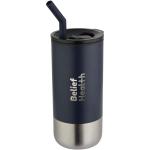 Grayson 480 ml RCS recycled insulated tumbler with straw Navy