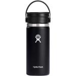 Hydro Flask Wide Mouth 473 ml insulated stainless steel tumbler with Flex Sip™ lid Black