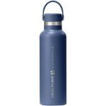 Hydro Flask Standard Mouth 621 ml insulated stainless steel water bottle with straw cap Corporate blue