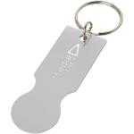Rhea shopping cart keyring Silver