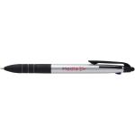 Trine 3-ink RCS recycled ballpoint pen with stylus Silver/black