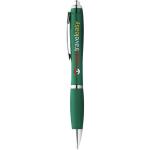 Nash ballpoint pen with coloured barrel and grip Green