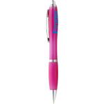 Nash ballpoint pen with coloured barrel and grip Magenta