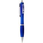 Nash ballpoint pen with coloured barrel and grip Dark blue