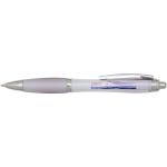 Nash RCS recycled plastic ballpoint pen with coloured barrel and grip (blue ink) Lilac