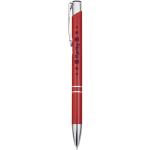 Moneta aluminium click ballpoint pen Red