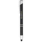 Moneta Kugelschreiber mit Metall Touchpen (blaue Mine) Schwarz