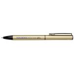 Verton recycled aluminium twist ballpoint pen with sleeve (blue ink) Gold