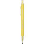 Spectrum recycled aluminium ballpoint pen (blue ink) Yellow